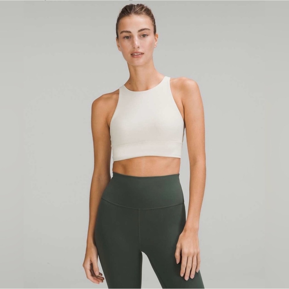 Lululemon Athletica High-Neck Longline Ribbed Energy Sports Bra